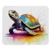 Square Mouse Pad Colorful Turtle Personalized Premium-Textured Custom Mouse Mat Washable Mousepad Non-Slip Rubber Base Computer Mouse Pads for Wireless Mouse