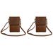 2 Pcs Cell Phone Shoulder Bag Crossbody Leather Purses for Women Trendy Clear Window Case Miss Men s