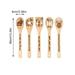 KIHOUT Summer Hot Sale Discount Radium Carving Spatula Spoons Set Slotted Spoon 5PC Tableware Gift