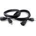 15 Foot (2 Pack) Power Extension Cord - 16 AWG Power 3 Prong Appliance Extension Cable Cord - 125 Volts 13 Amps - UL Listed