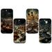 Designed for iPhone 15 Pro Max Case 4 Pack Christmas Night Shockproof Phone Cases TPU Soft Shell