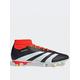 adidas Mens Predator 24 League Soft Ground Football Boot - Black/White/Red, Black/White, Size 7, Men