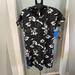 Columbia Dresses | Columbia Women's Floral T Shirt Tunic Dress Nwt Size Medium | Color: Black/White | Size: M