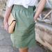 J. Crew Skirts | J By J. Crew Linen Scalloped Skirt Size 10 Elastic Pull On Lined Army Green D16 | Color: Green | Size: 10
