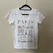 J. Crew Tops | J. Crew Collector Tees White Short Sleeve Paris Graphic Shirt | Color: White/Yellow | Size: S