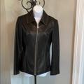 Michael Kors Jackets & Coats | Michael Kors Leather Jacket | Color: Black | Size: S