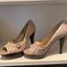 Michael Kors Shoes | Michael Kors 5.5 Open Toe Shoes In Gray Pale Pink | Color: Gray | Size: 5.5