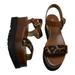 Michael Kors Shoes | Michael Kors Women's Marlon Haircalf Flatform Sandals Size: 8 | Color: Silver | Size: 8