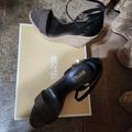 Michael Kors Shoes | Michael Kors Wedges Sandle | Color: Black/Brown | Size: 10