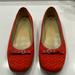 Coach Shoes | Coach Coral (Kinda Dark Orange) Flats | Color: Orange | Size: 7.5