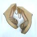 Gucci Shoes | Gucci Tan/ Beige Suede Leather Carolina Horsebit Espadrille Wedge Sandals Eu 40 | Color: Silver/Tan | Size: 40eu