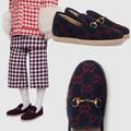 Gucci Shoes | Gucci Shoes Fria Gg Marino Wool Shearling Horsebit Loafers | Color: Blue/Red | Size: Various