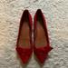 Madewell Shoes | Madewell Red Flats | Color: Red | Size: 6