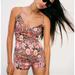 Zara Pants & Jumpsuits | 3 For $30 | Zara Retro Floral Romper | Color: Orange/Pink | Size: S