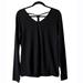 Jessica Simpson Tops | Jessica Simpson The Warm Up Black Long Sleeve Activewear Top | Color: Black | Size: M