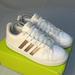 Adidas Shoes | Adidas Cloudfoam Advantage Sneakers Women’s Size 8.5 White & Rose Gold Ah2142 | Color: White | Size: 8.5