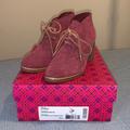 Tory Burch Shoes | Maroon Fur Lined Tory Burch Hilary Bootie | Color: Pink/Red | Size: 7.5