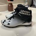 Under Armour Shoes | Boys Youth High Top Under Armour Cleats Size 3y | Color: Black/White | Size: 3y