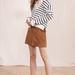 Madewell Skirts | Madewell Women's Size 8 Brown Suede 100% Leather Front Zip Mini Skirt | Color: Brown/Tan | Size: 8