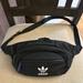 Adidas Bags | Adidas Trefoil Belt Waist Bag Fanny Pack Adjustable Black White One Size | Color: Black/White | Size: Os