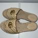 Gucci Shoes | Gucci Double G Canvas Espadrille Sandal- Size 40 | Color: Cream/Tan | Size: 10