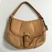 Coach Bags | Coach Poppy Leather Whipstitch Hobo Shoulder Bag Brass/Natural No 19004 | Color: Tan | Size: Os