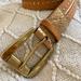 Michael Kors Accessories | Michael Kors Honey Brown & Gold Belt | Color: Brown | Size: Measures 39” Total In Length; Fits Sm/Md
