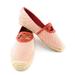 Tory Burch Shoes | New Tory Burch Rusty Red Logo Espadrilles Flat 7.5 | Color: Red | Size: 7.5