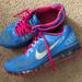 Nike Shoes | Nike Air Max Kids 7y Or Women’s 8.5 | Color: Blue/Pink | Size: 8.5