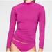 Athleta Swim | Athleta Sz Large North Point Rash Guard Long Sleeve Swim Shirt Top Fushia Pink | Color: Pink/Purple | Size: L