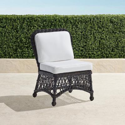 Set of 2 Hampton Dining Side Chairs in Black Walnut Wicker - Quick Dry, Gingko - Frontgate