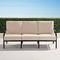 Grayson Sofa with Cushions in Black Aluminum - Quick Dry, Sailcloth Sailor - Frontgate