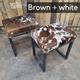Custom made Cowhide dining table height / dressing table bench / dining table chair / stool - Handmade in England - RGMB