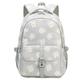 School Backpack Girls Teenager Vintage Backpack Set for Girls Floral School Bag Laptop School Bags for Women School Travel with Lunch Bag and Pencil Case, Single Backpack Grey, standard size, Backpack