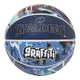 Spalding 84-931J Graffiti Basketball Basketball Navy x Blue Rubber No. 5 Ball