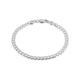 QUADRI - Cuban Link Chain 925 Sterling Silver Made in Italy Certified - Women Men Boys Girls Bracelets - 7mm Diamond-Cut - Gift Box Included (Silver 7.5-19 cm Wide 7mm)