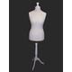 H & H Traders White Female Tailors Mannequin Display Bust Dummy FOR Dressmakers Fashion Students With A White Wood Base (Size 46/48, UK 18/20)