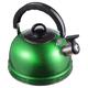 Tea Pots for Stove Top Stainless Steel Water Kettle Hot Water Teakettle with Handle Stovetop Tea Kettle Stainless Steel Whistling Teapot for Home Kitchen Blue Camping Kettle (Color : Green)