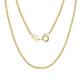 Lieson 925 Silver Necklaces for Women and Men, Couples Jewelry Necklace Simple 1.2MM Width Wheat Chain Chain Necklaces Gold, 20 Inches Length - Jewelry Birthday Gift