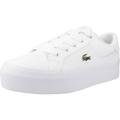 Lacoste Ziane Platform Women's 124 2 Cfa Smooth Debossed Logo Trainers (White Gold, UK 6.5)