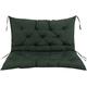 chenyu 10cm Thicken Bench Seat Cushion with Backrest,2 Seater 100x100 X10cm Garden Bench Cushions,Soft Garden Swing Chair Seat Mat for Outdoor Indoor Furniture Recliners Patio (Dark Green)