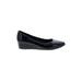 Easy Spirit Flats: Slip On Wedge Work Black Print Shoes - Women's Size 8 1/2 - Almond Toe