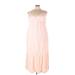 Aerie Casual Dress - Midi Halter Sleeveless: Pink Print Dresses - Women's Size 2X-Large