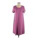 Lularoe Casual Dress - A-Line: Purple Solid Dresses - Women's Size Small