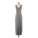 Express Casual Dress - Maxi: Gray Marled Dresses - Women's Size Small