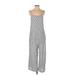 Show Me Your Mumu Jumpsuit Square Sleeveless: Gray Stripes Jumpsuits - Women's Size Small