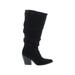 SOUL Naturalizer Boots: Black Print Shoes - Women's Size 8 1/2 - Pointed Toe