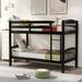 Twin Over Twin Bunk Bed with Ladder, Suits all Styles of Home Decoration and Completes, White