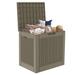 Olilawn 30 Gallons Plastic Deck Box Resin/Wicker/Rattan in Brown | 21 H x 22 W x 17 D in | Wayfair 32-73201-073