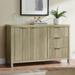 Latitude Run® Zelilah 47"W×29"H Coffee Bar Kitchen Buffet Storage Cabinet w/ 3 Drawers Wood in Yellow | Wayfair 0BD3DF94A7A14EE59175354D1E6B8AC2